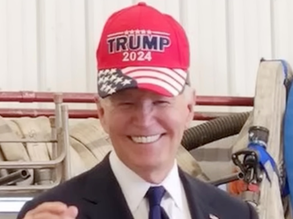 Bush with MAGA Hat deepfake